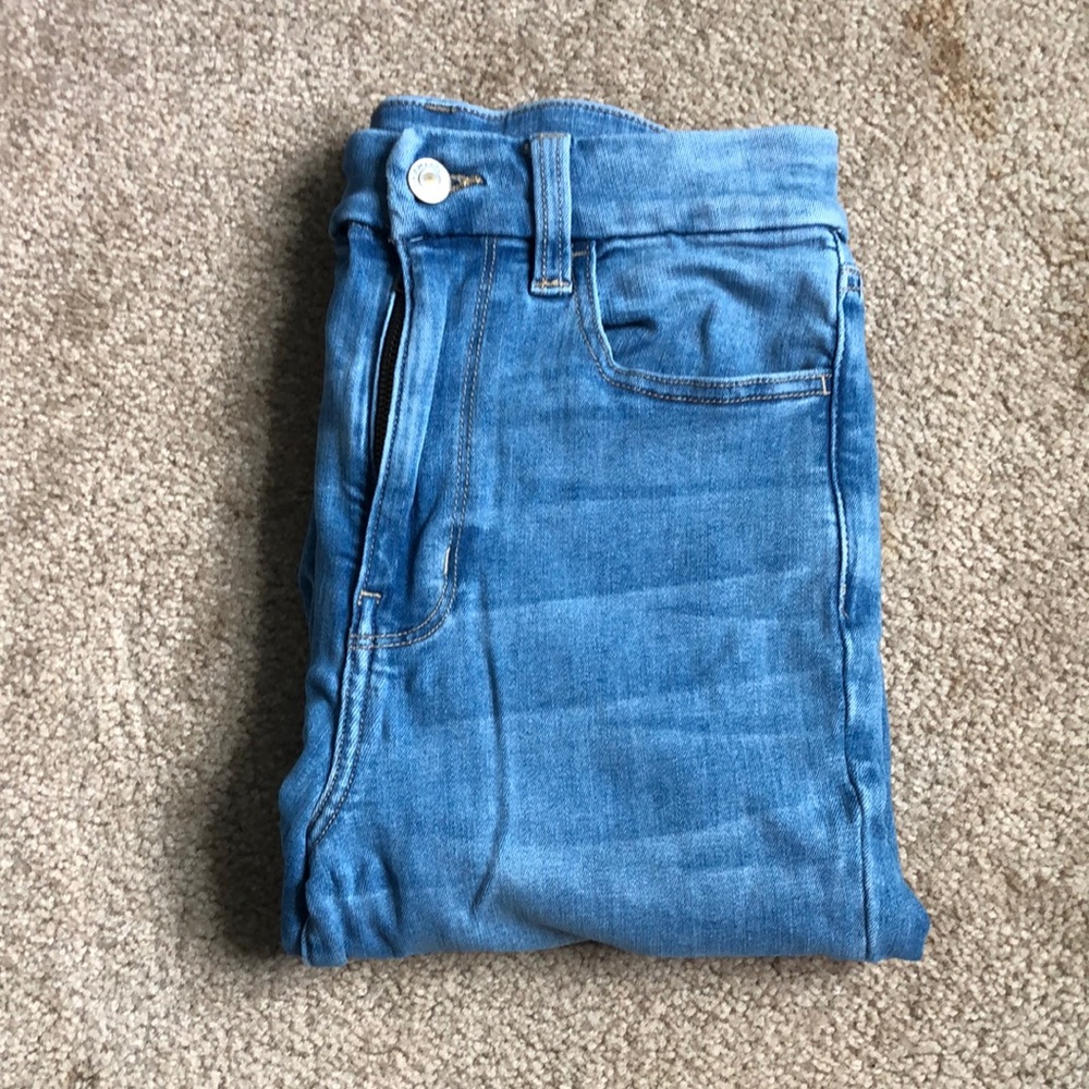 Super Stretch Light Wash A&E High Rise Jeans